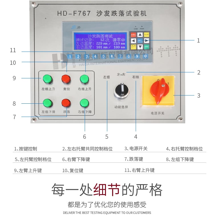 HD-F767沙發(fā)跌落試驗(yàn)機(jī)_2